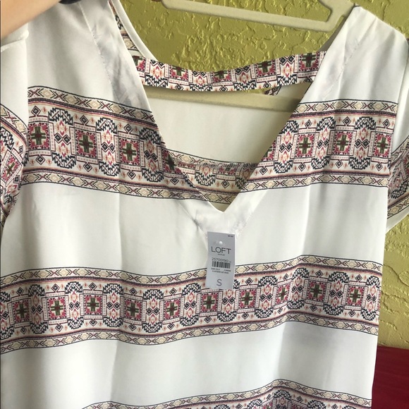 Loft outlet geometric designed blouse - Picture 3 of 5